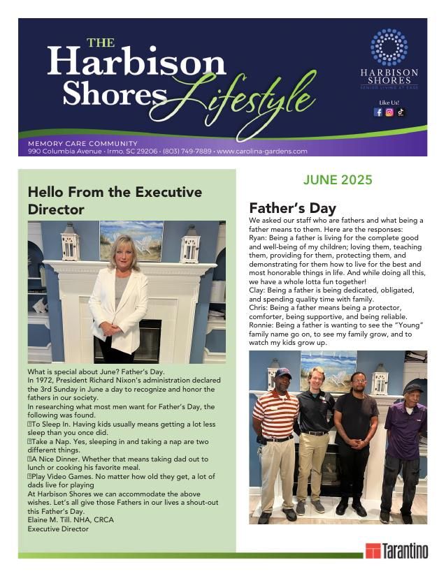 Memory Care Current Newsletter