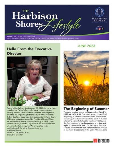 Memory Care Current Newsletter