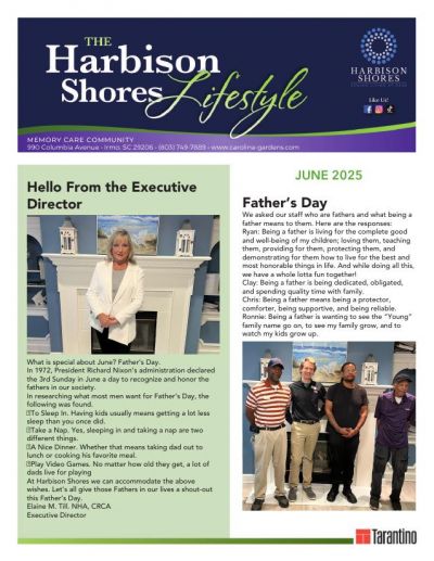 Memory Care Current Newsletter