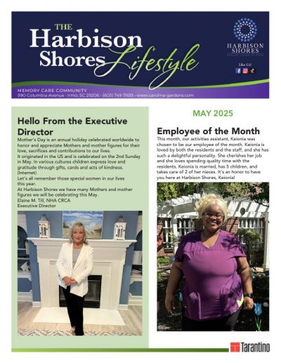 Memory Care Current Newsletter