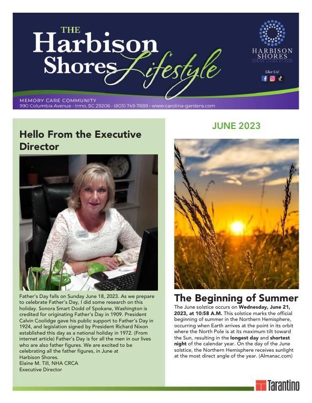 Memory Care Current Newsletter
