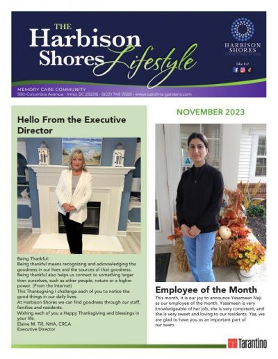 Memory Care Current Newsletter
