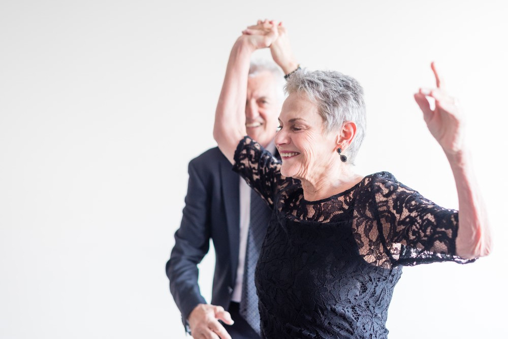 Seniors dancing