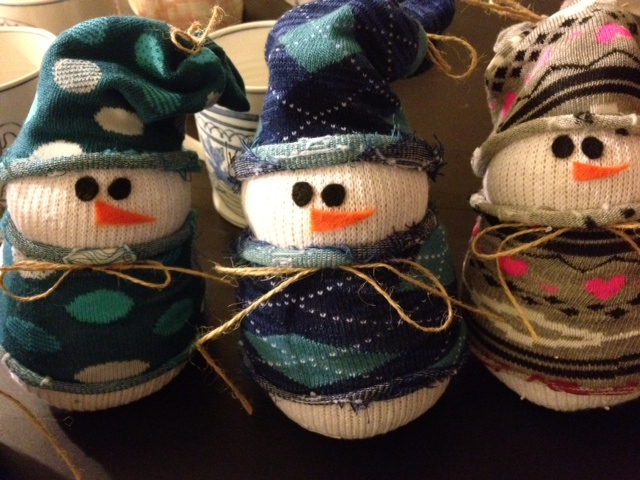 Sock Snowmen